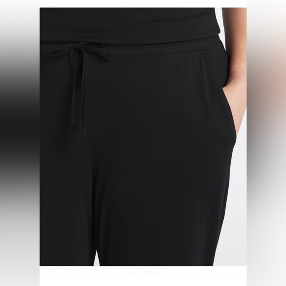 Michael Stars Theo Tank Jumpsuit with Drawstring Black Size 2X - Picture 3 of 14